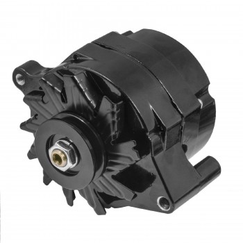 FORD FALCON MUSTANG HOTROD BLACK FINISH ALTERNATOR 120 AMP ONE WIRE CONNECTION